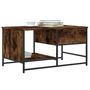Voir la diapositive 3 : VIDAXL Table basse chene fume 85,5x51x45 cm bois d'ingenierie