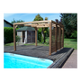 Voir la diapositive 1 : Hisense Pergola thermauvent en bois thermo chauffé avec vantelles mobiles sur mur 10.67 m² - tho3531v