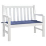 Voir la diapositive 3 : VIDAXL Coussin de banc de jardin bleu marine 120x50x3 cm tissu oxford
