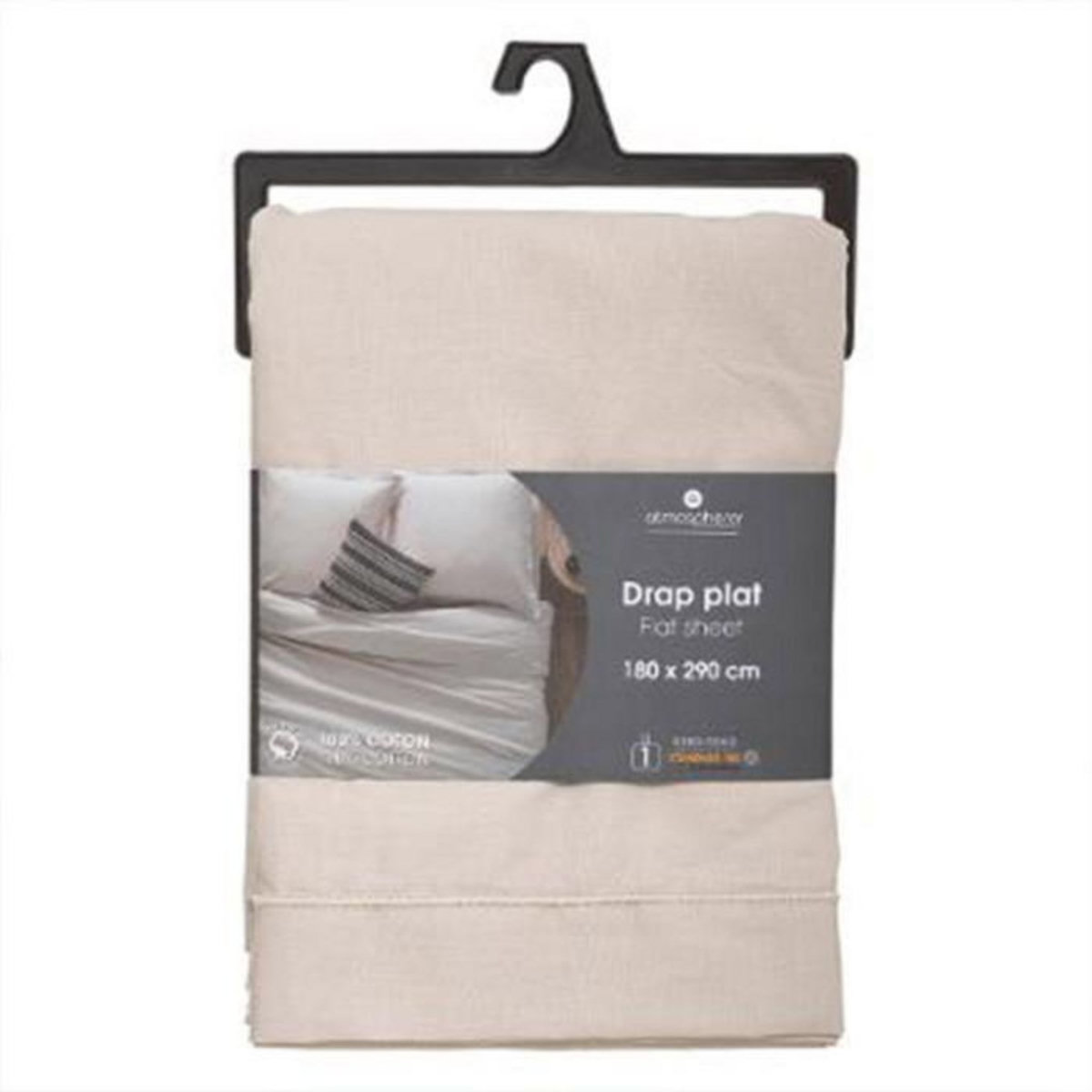 ATMOSPHERA Drap Plat  Intérieur  240x290cm Lin