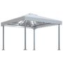 Voir la diapositive 2 : VIDAXL Tonnelle avec guirlande lumineuse LED 300x300cm Creme Aluminium