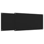 Voir la diapositive 2 : VIDAXL Dosserets de cuisine 2 pcs noir 80x60 cm verre trempé