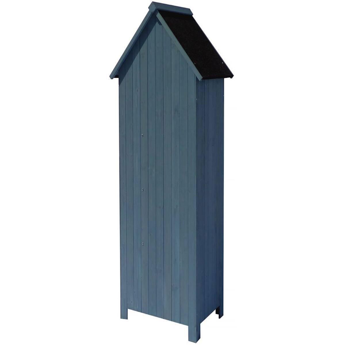 Habitat et Jardin Armoire de jardin  Cabanon  - 77 x 54.5 x 179 cm - Bleu ciel