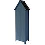 Voir la diapositive 4 : Habitat et Jardin Armoire de jardin  Cabanon  - 77 x 54.5 x 179 cm - Bleu ciel