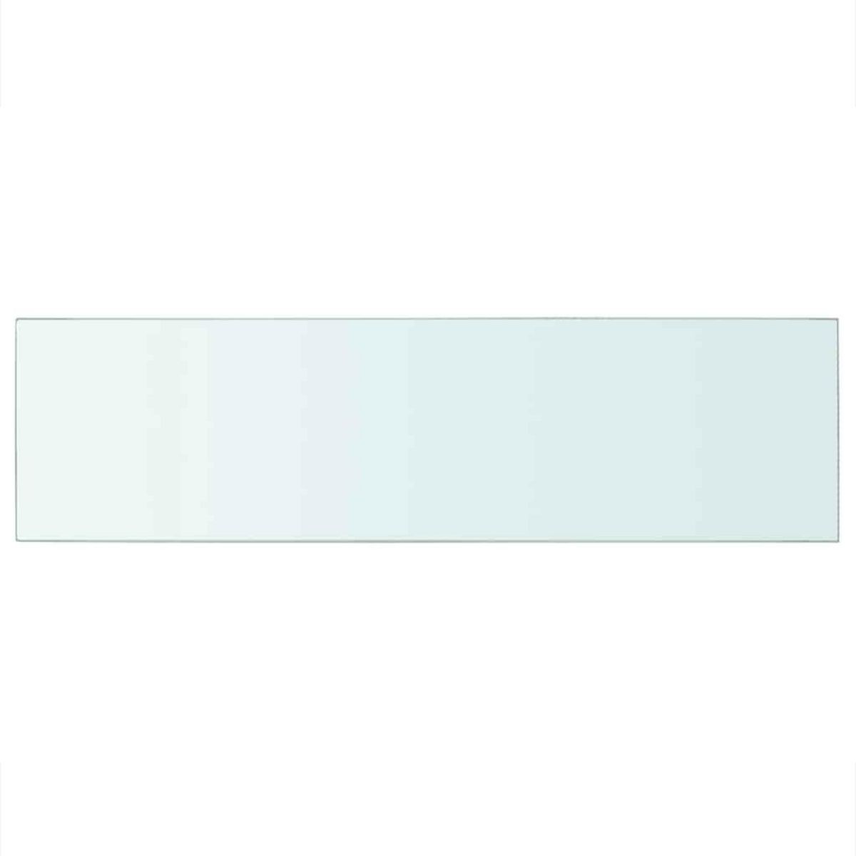 VIDAXL Panneaux d'etagere 2 pcs Verre Transparent 90 x 25 cm