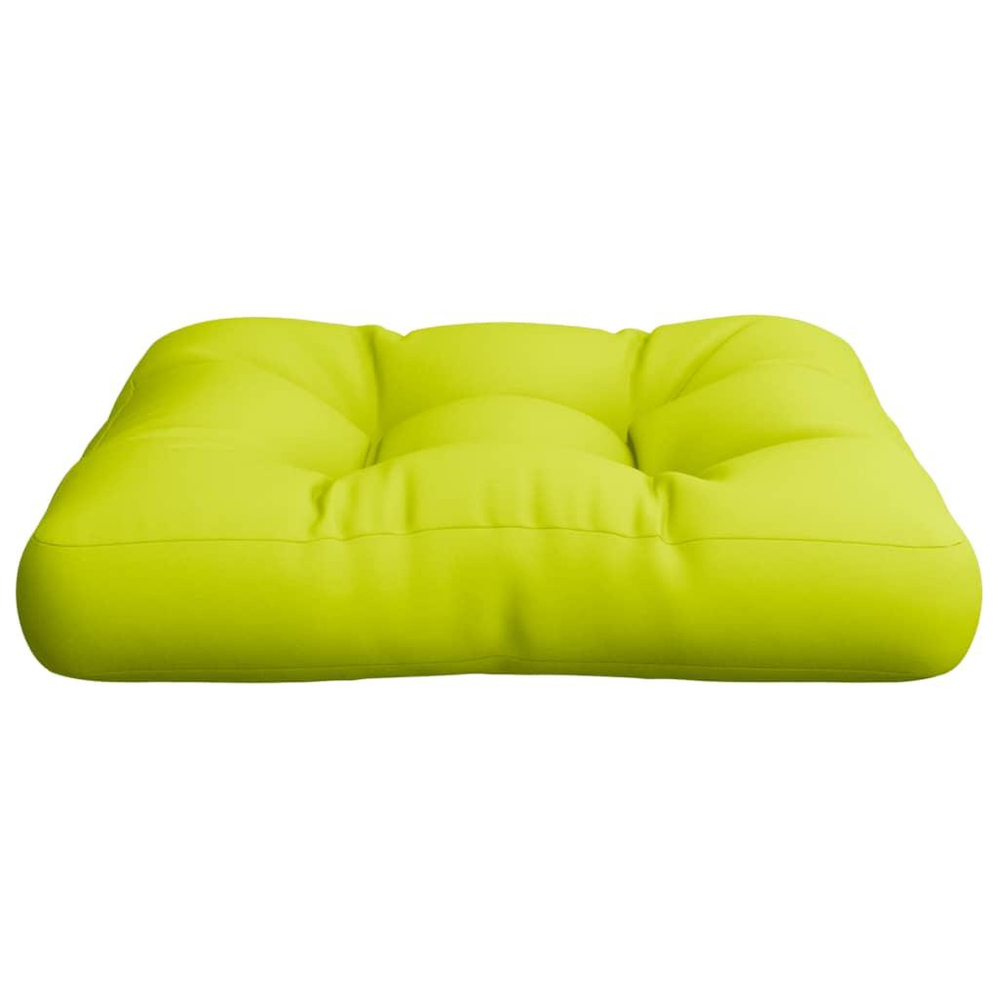 Voir la diapositive 5 : VIDAXL Coussin de palette vert vif tissu