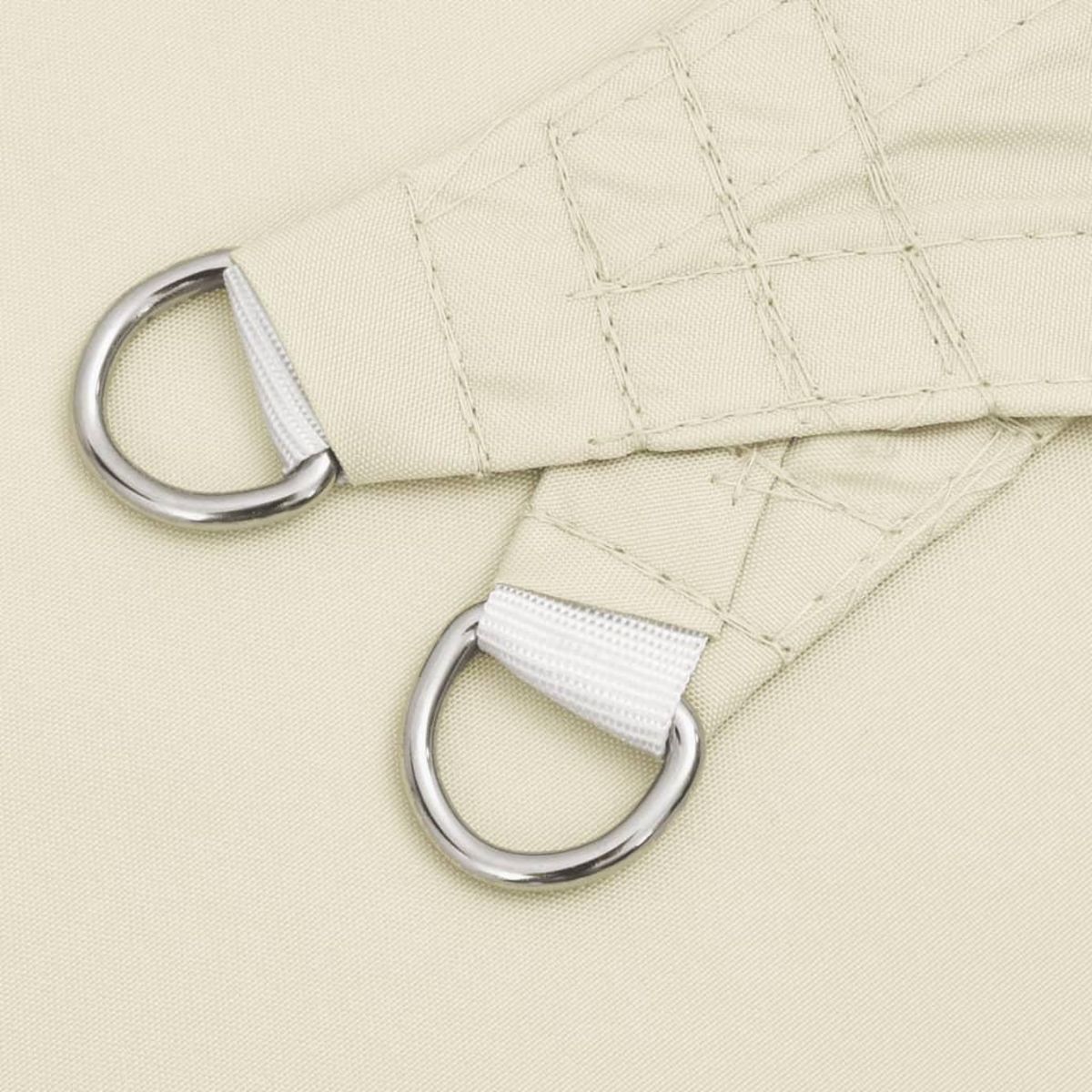 VIDAXL Voile de parasol tissu oxford triangulaire 6x6x6 m creme