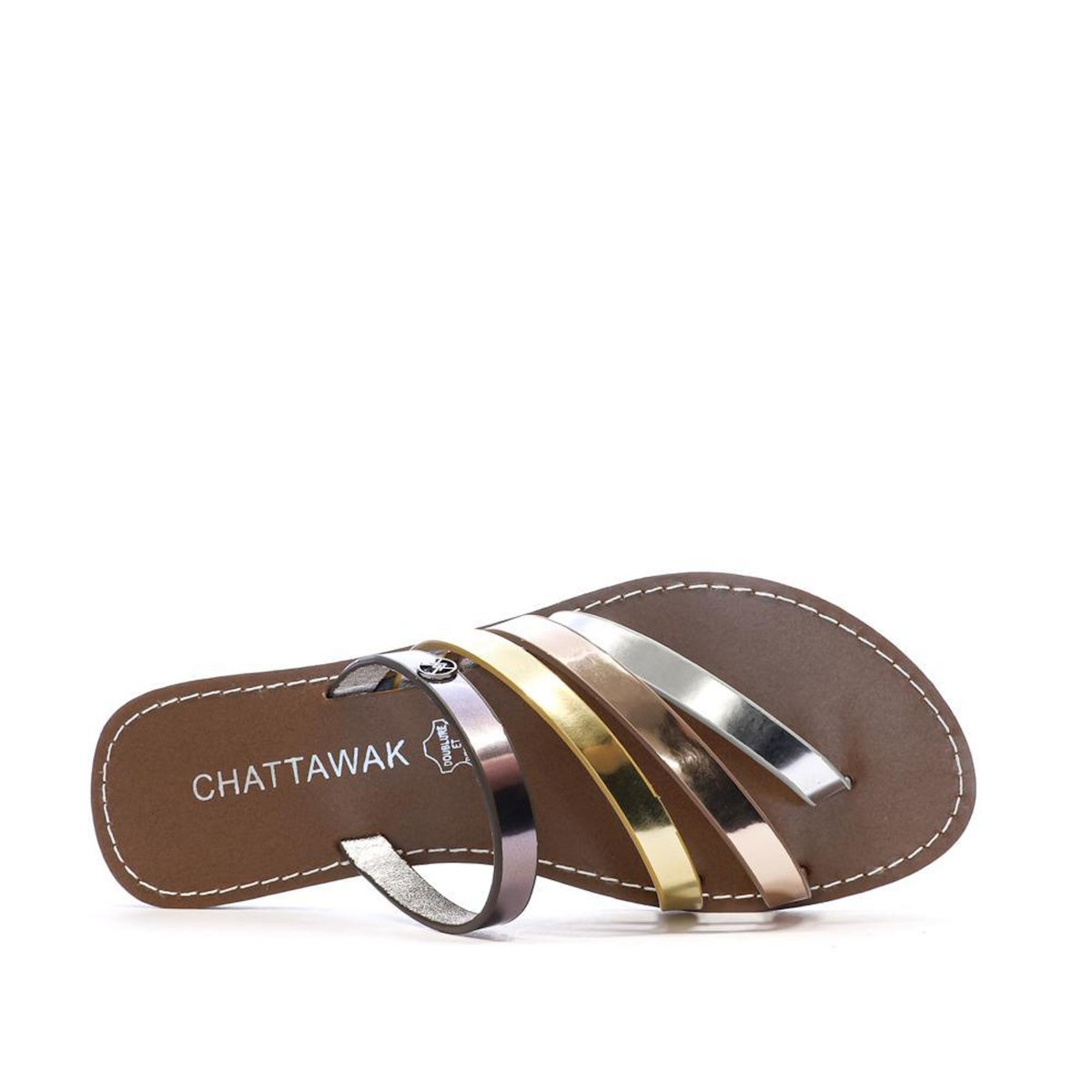 CHATTAWAK Sandales /Rose Gold/ Argenté Femme Chattawak ROXANNE