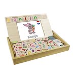 Lexibook Bio Toys L'École des Mots bilingue Français - Néerlandais – Jeu en Bois
