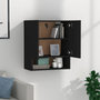 Voir la diapositive 3 : VIDAXL Armoire murale Noir 60x31x70 cm Bois d ingénierie
