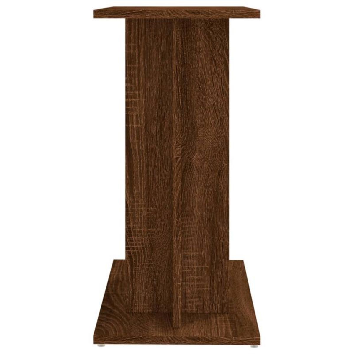 VIDAXL Support pour aquarium chêne marron 60x30x60cm bois d ingénierie