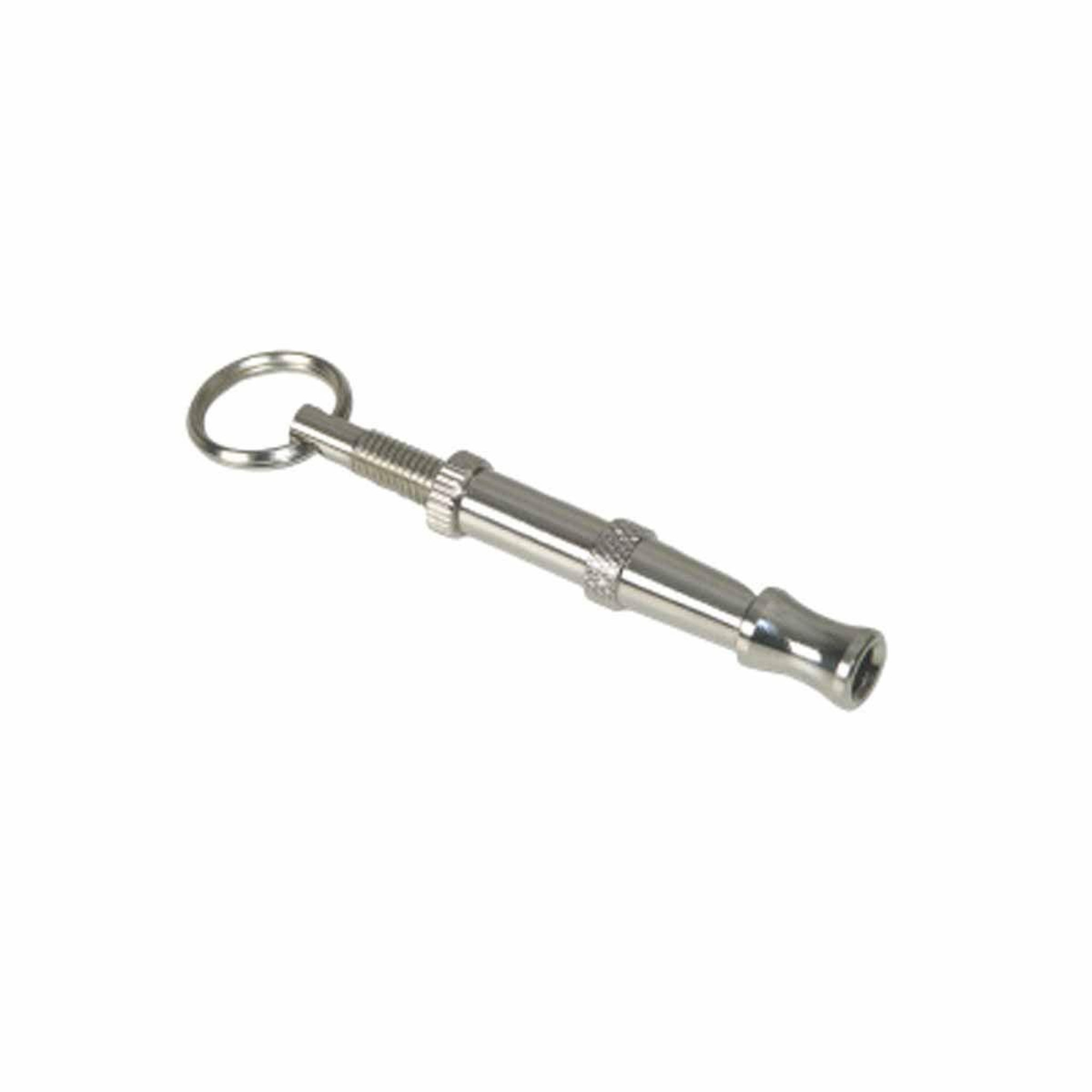 HOMEA Sifflet ultrasons en métal  chien  6cm argent