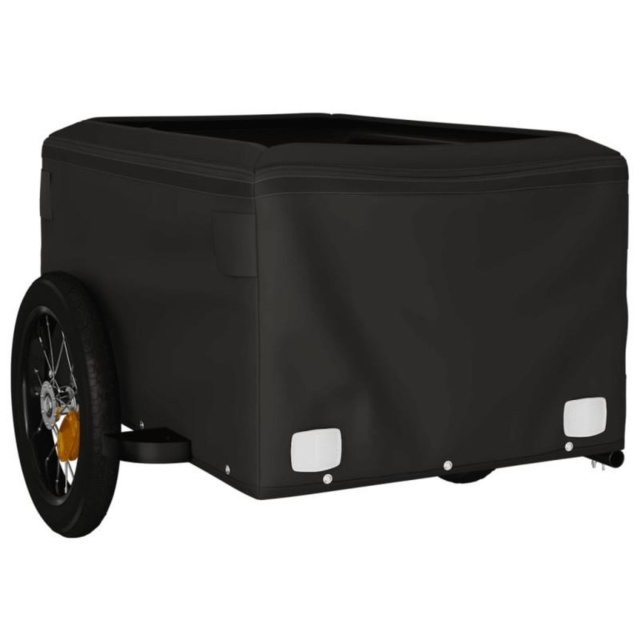 Voir la diapositive 5 : VIDAXL Remorque de vélo noir et gris 30 kg fer