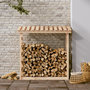 Voir la diapositive 3 : VIDAXL Support pour bois de chauffage 108x64,5x110 cm Bois de pin