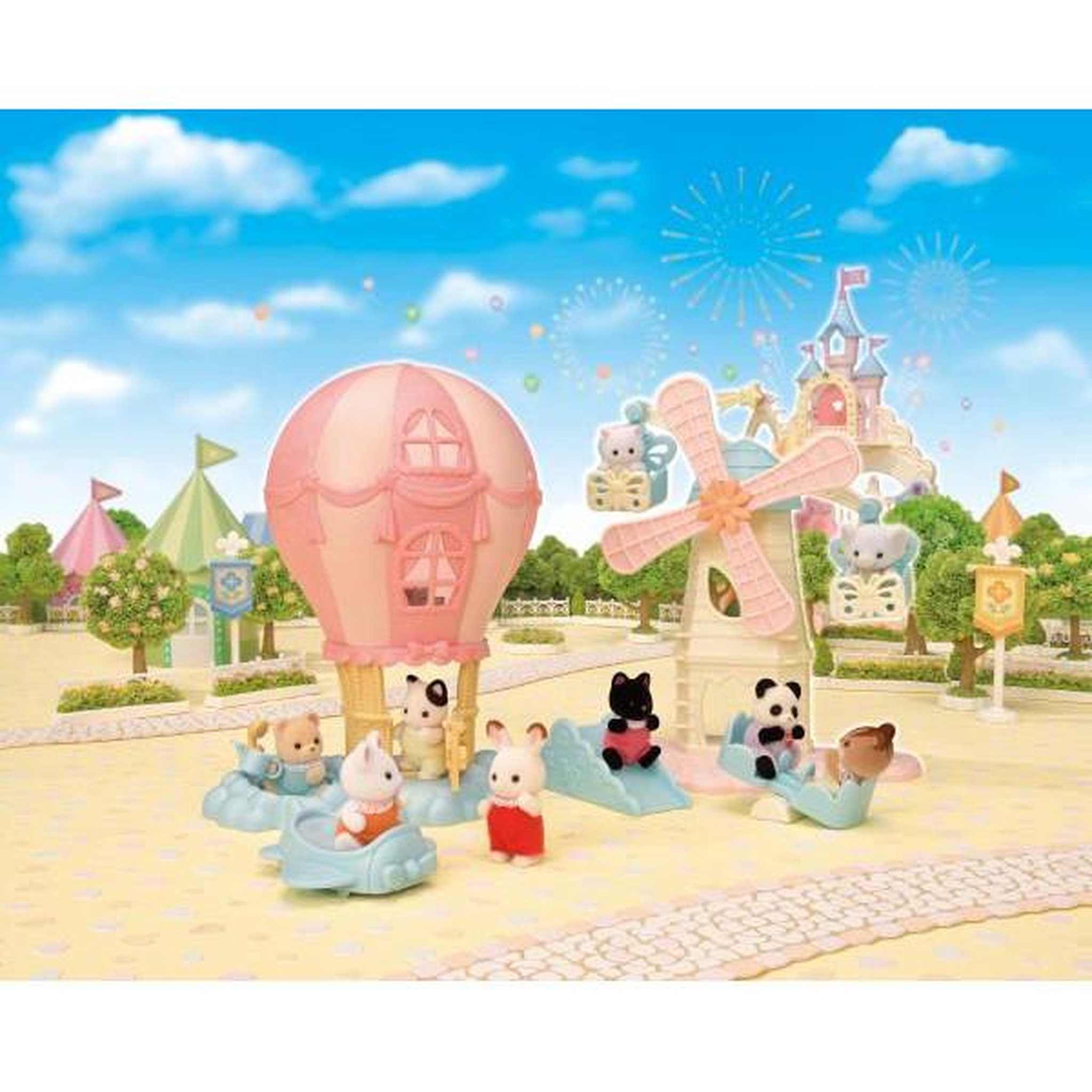 Voir la diapositive 5 : SLI SYLVANIA SAS Figurines miniatures - SYLVANIAN FAMILIES - Le moulin des bébés - Intérieur - Rose - 3 ans