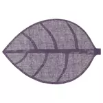 SECRET DE GOURMET Set de table Feuille - 50 x 33 cm - Violet