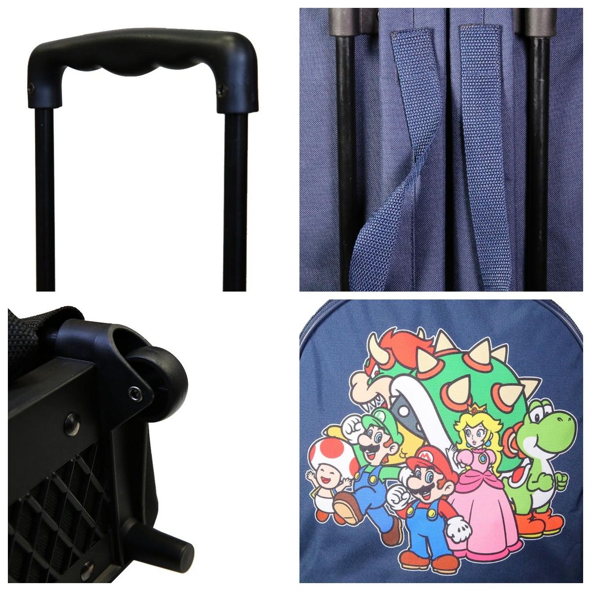 Bagtrotter Sac à dos à roulettes 32 cm maternelle Super Mario Bleu