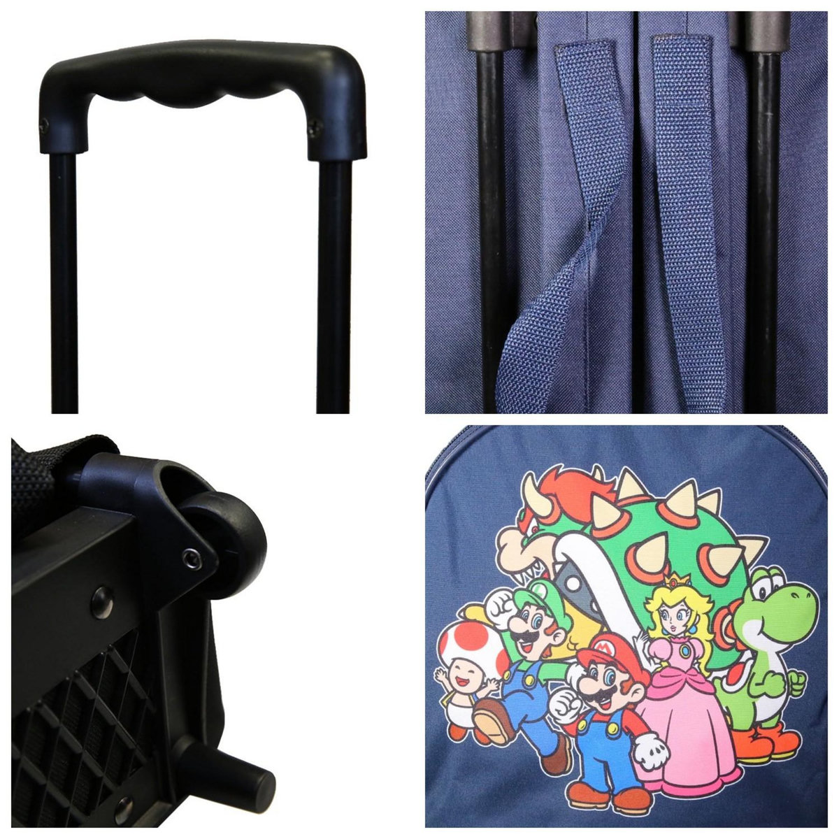 Bagtrotter Sac à dos à roulettes 32 cm maternelle Super Mario Bleu