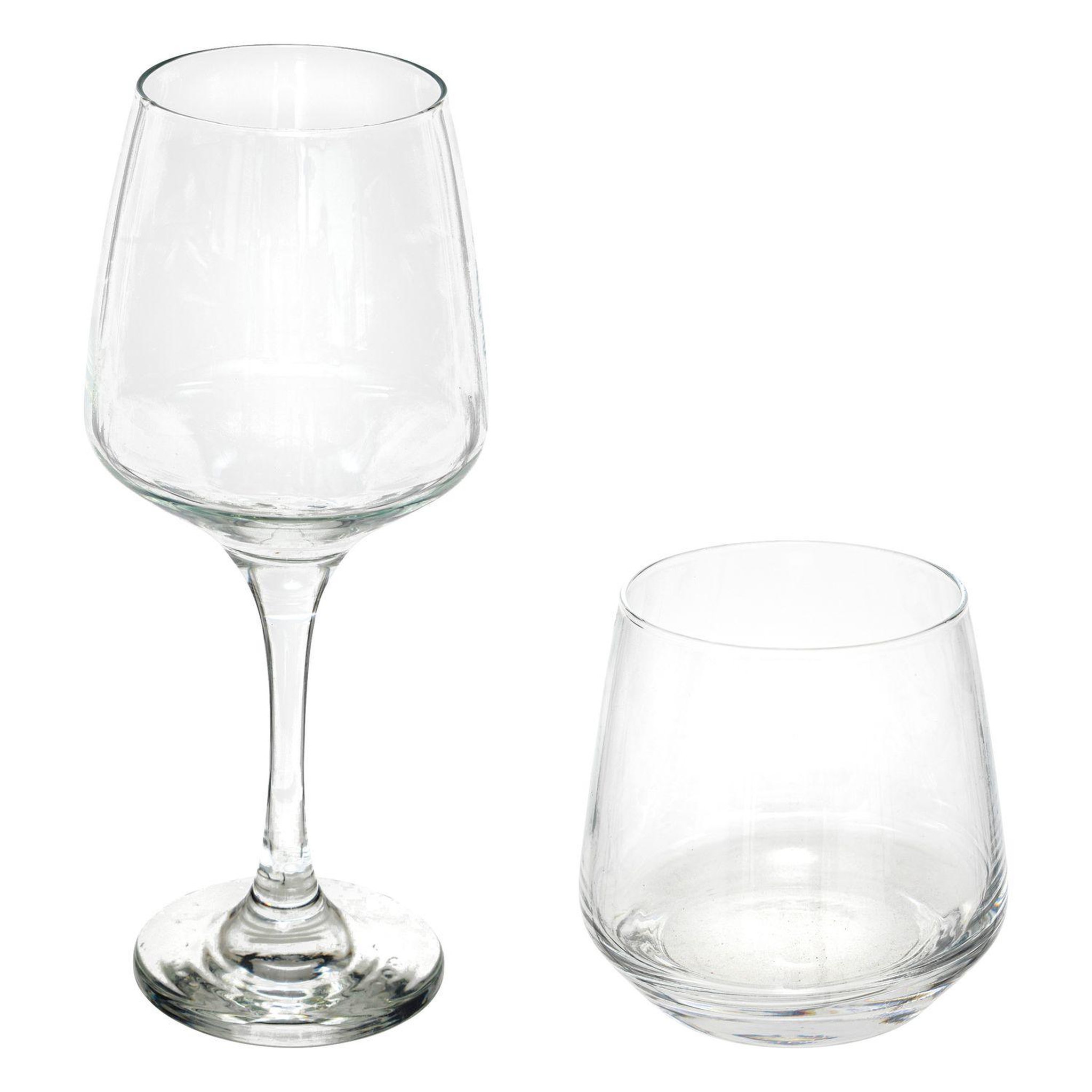 SECRET DE GOURMET Service de verres 12 pièces elaya - transparent