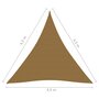 VIDAXL Voile d'ombrage 160 g/m^2 Taupe 4,5x4,5x4,5 m PEHD
