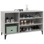 Voir la diapositive 4 : VIDAXL Armoire a chaussures Gris beton 102x36x60 cm Bois d'ingenierie