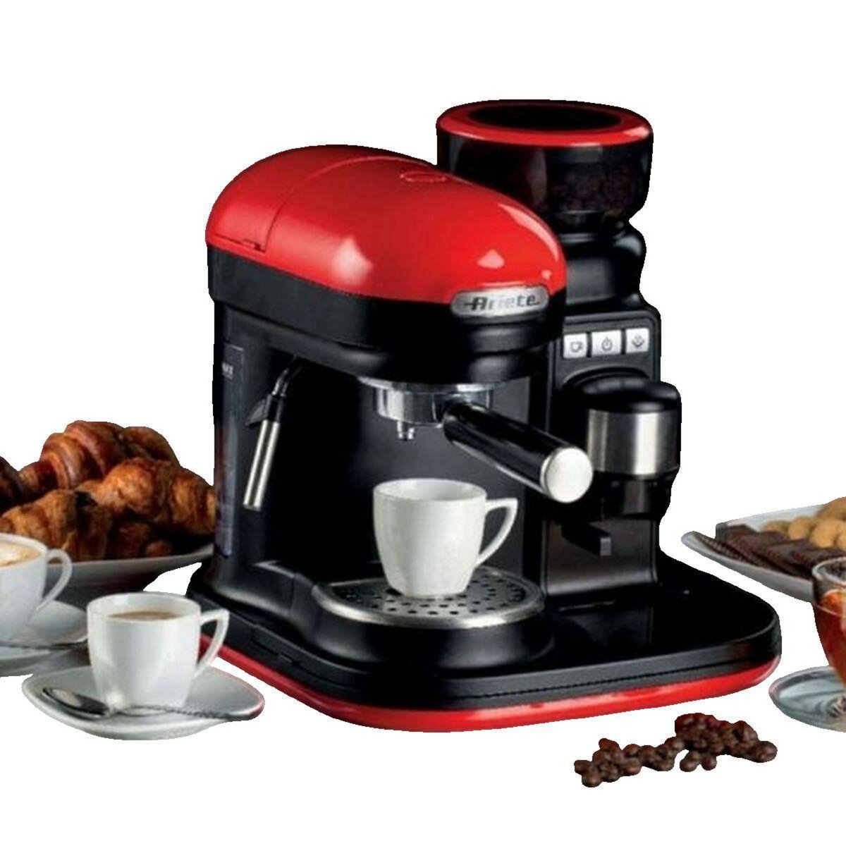 ARIETE Machine à expresso broyeur Ariete 1318 rouge
