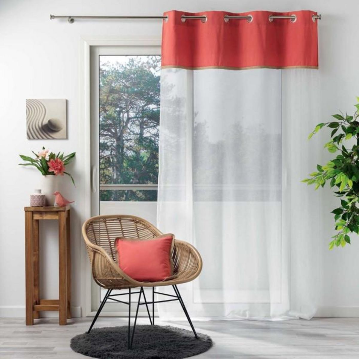 Paris Prix Coussin Déco Carré  Kelonia  40x40cm Orange