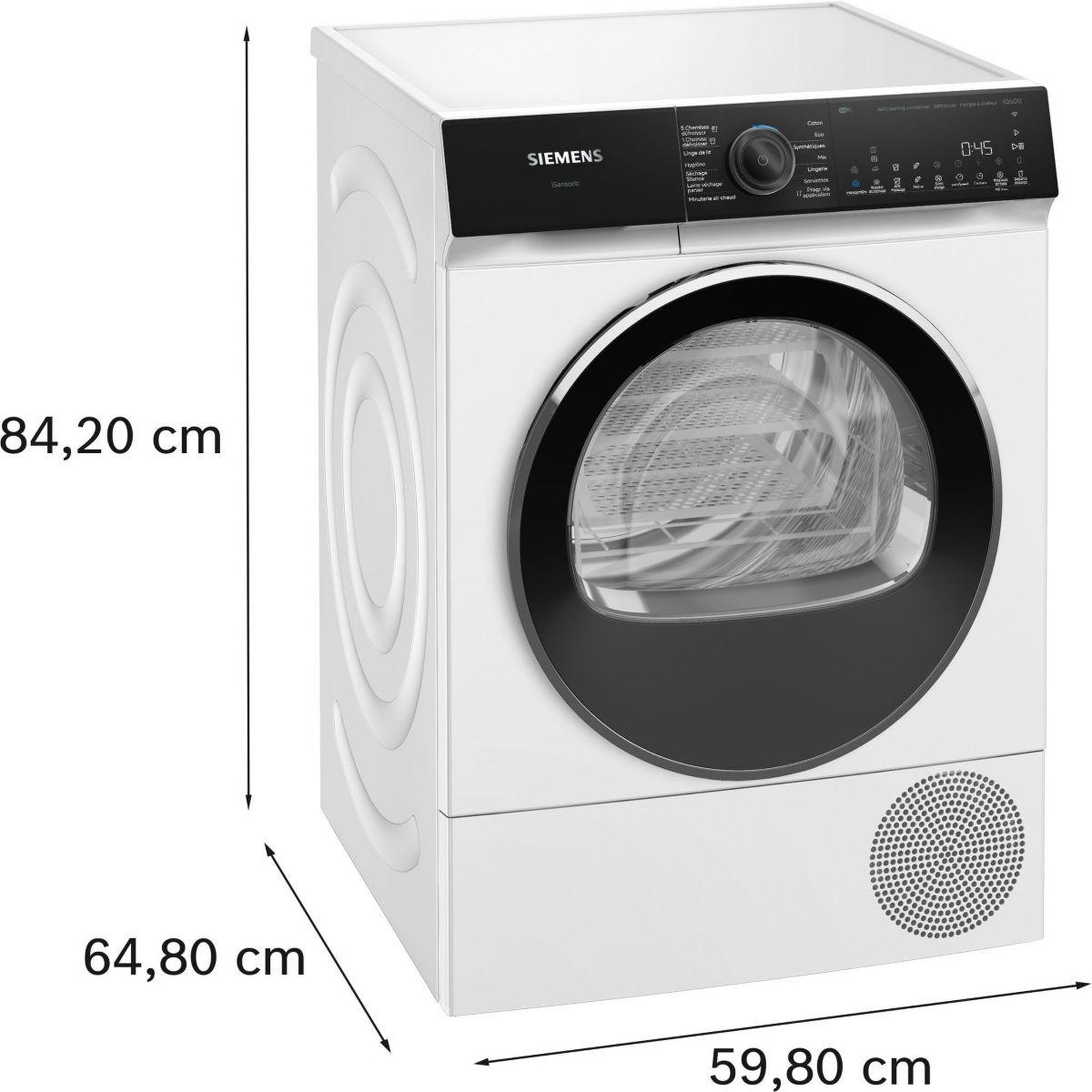 Voir la diapositive 5 : Siemens Sèche linge pompe à chaleur WQ46H2CTFR 9kg - Idéal famille & Ultra-silencieux & Sérénité & Connecté & Basse consommation