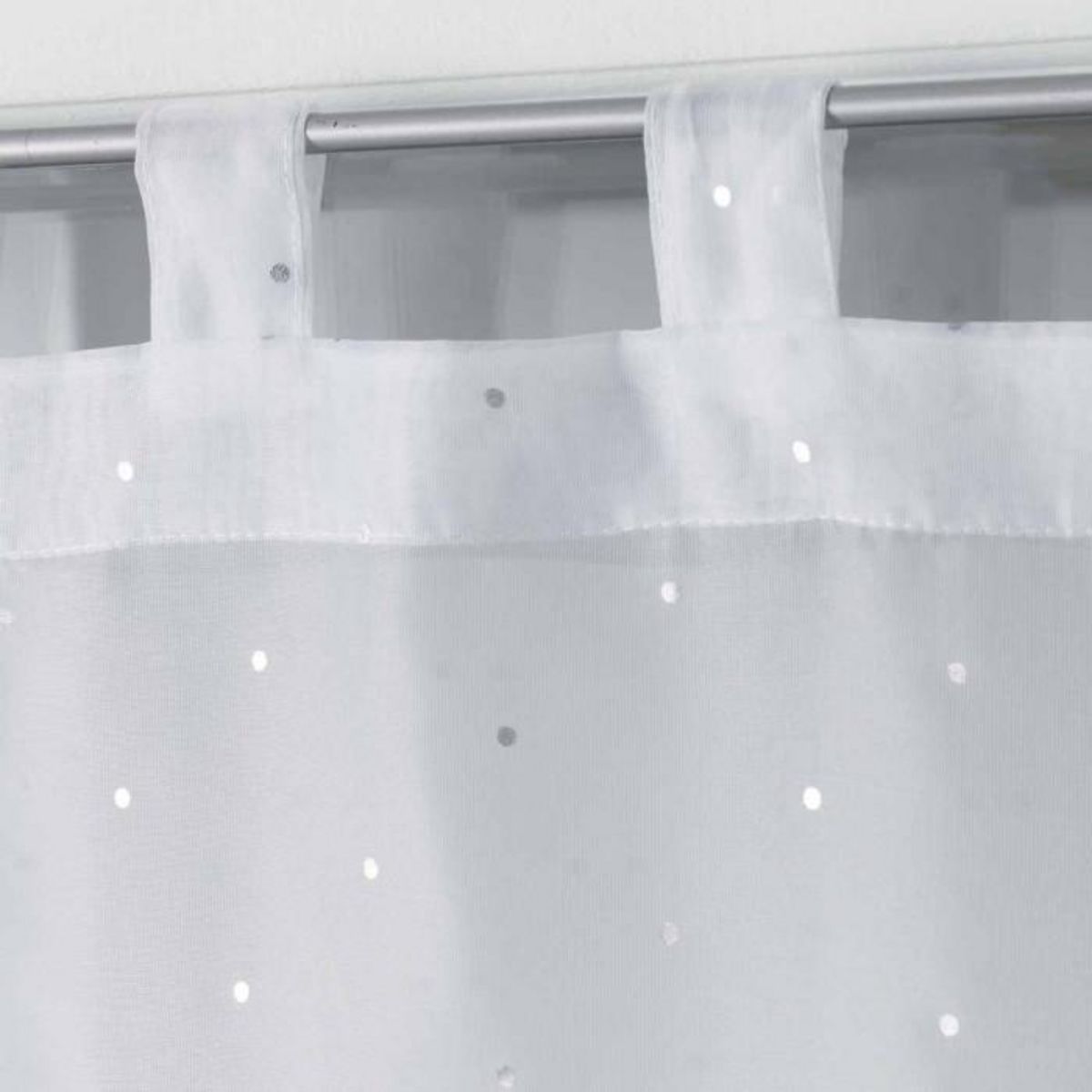 Paris Prix Paire de Voilages  Orion  60x160cm Blanc