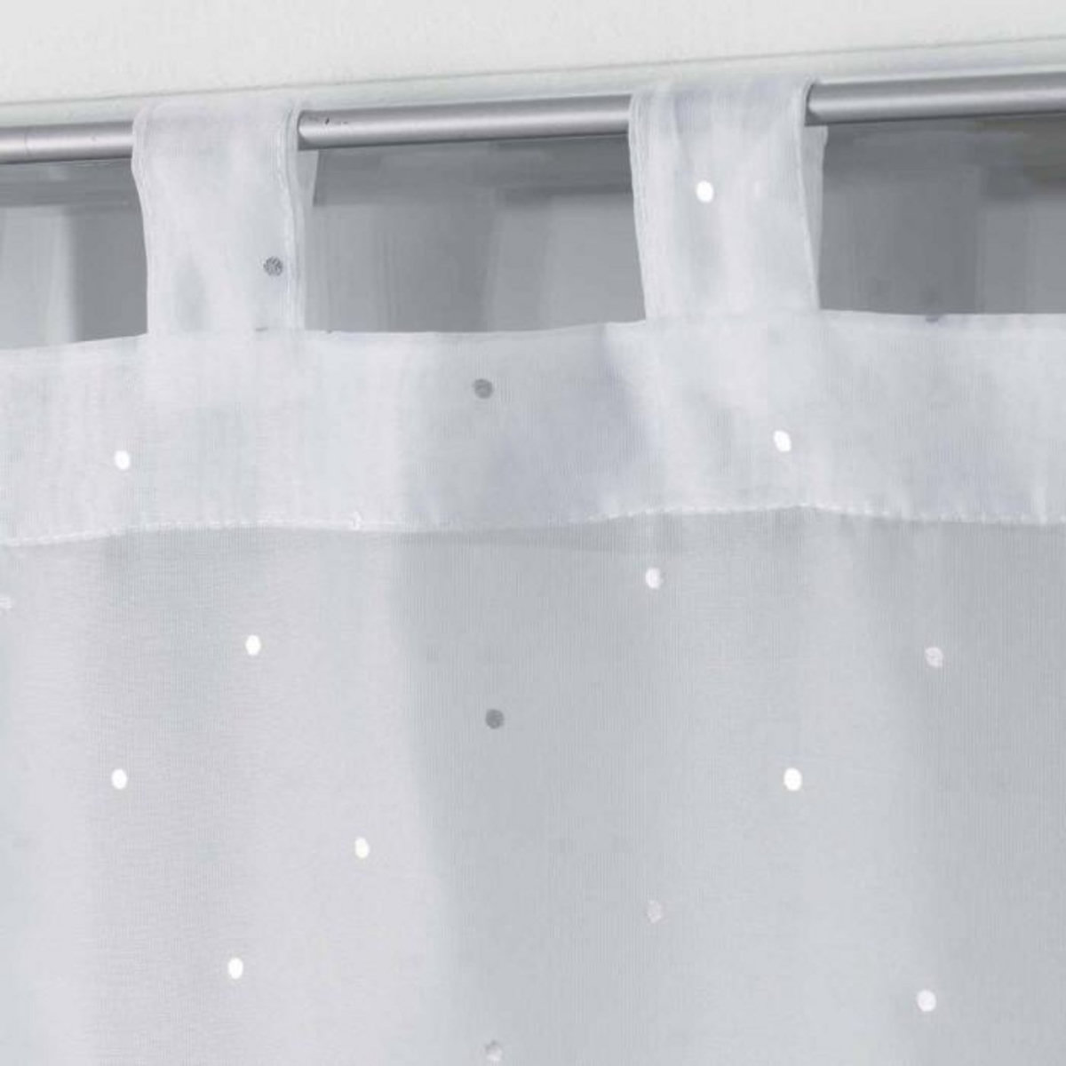 Paris Prix Paire de Voilages  Orion  60x160cm Blanc