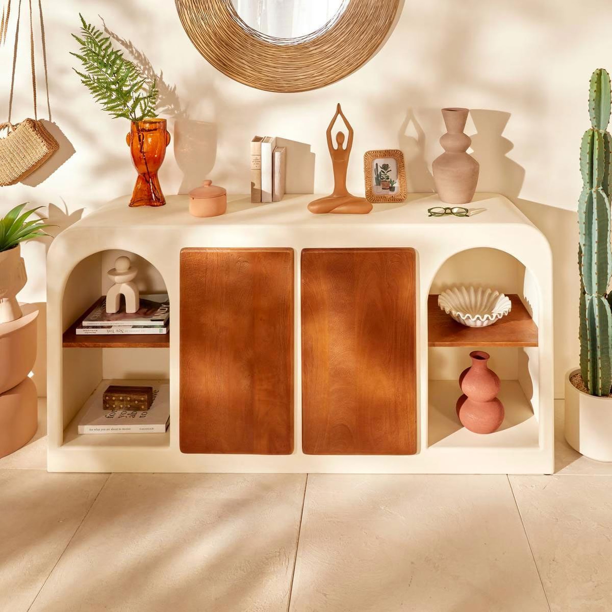 Voir la diapositive 3 : ATMOSPHERA Vase design en céramique  ezia  23cm terracotta