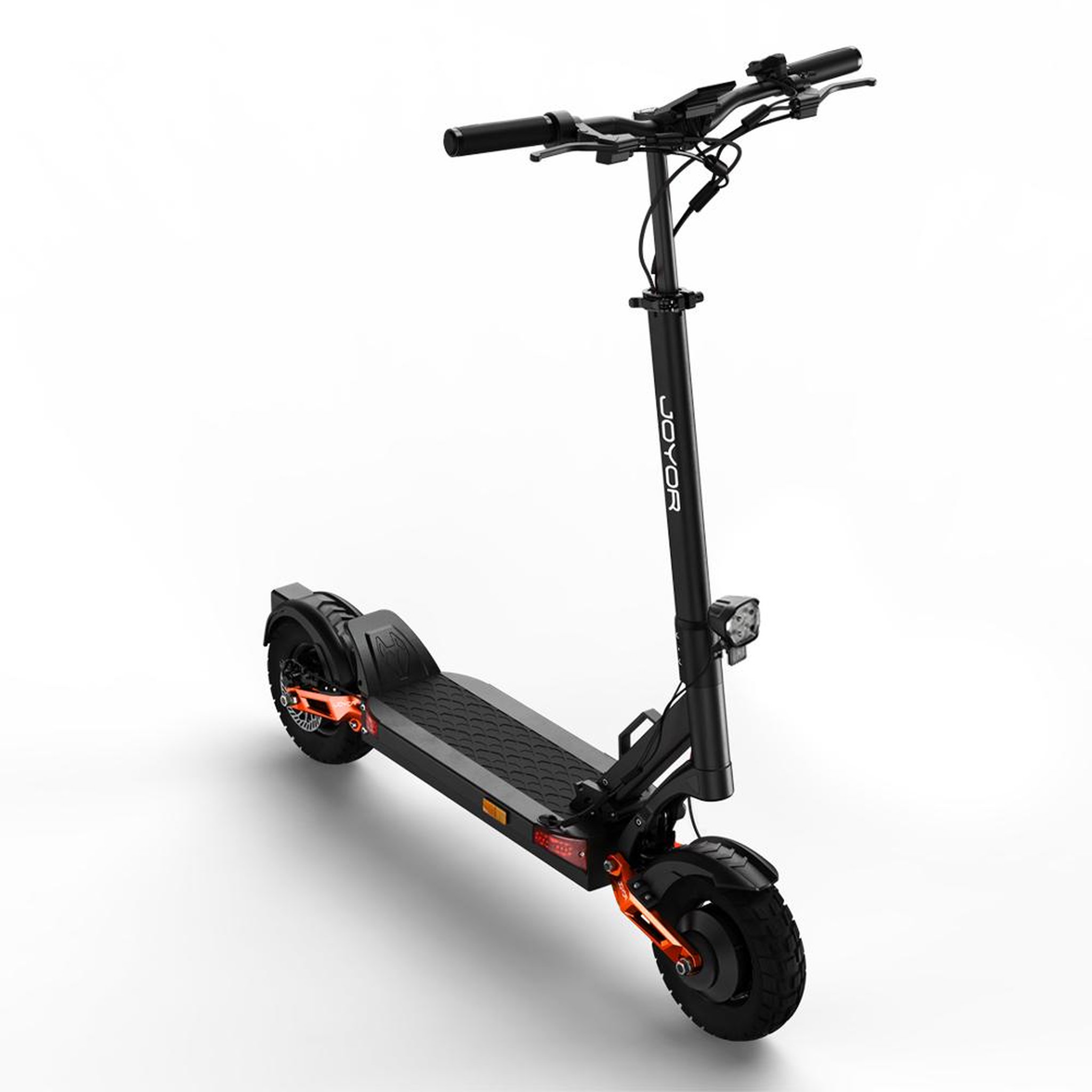 Voir la diapositive 5 : JOYOR Trottinette électrique pliable JOYOR T-PRO 48 V 26 Ah, 10 pouces, suspension et freins hydrauliques