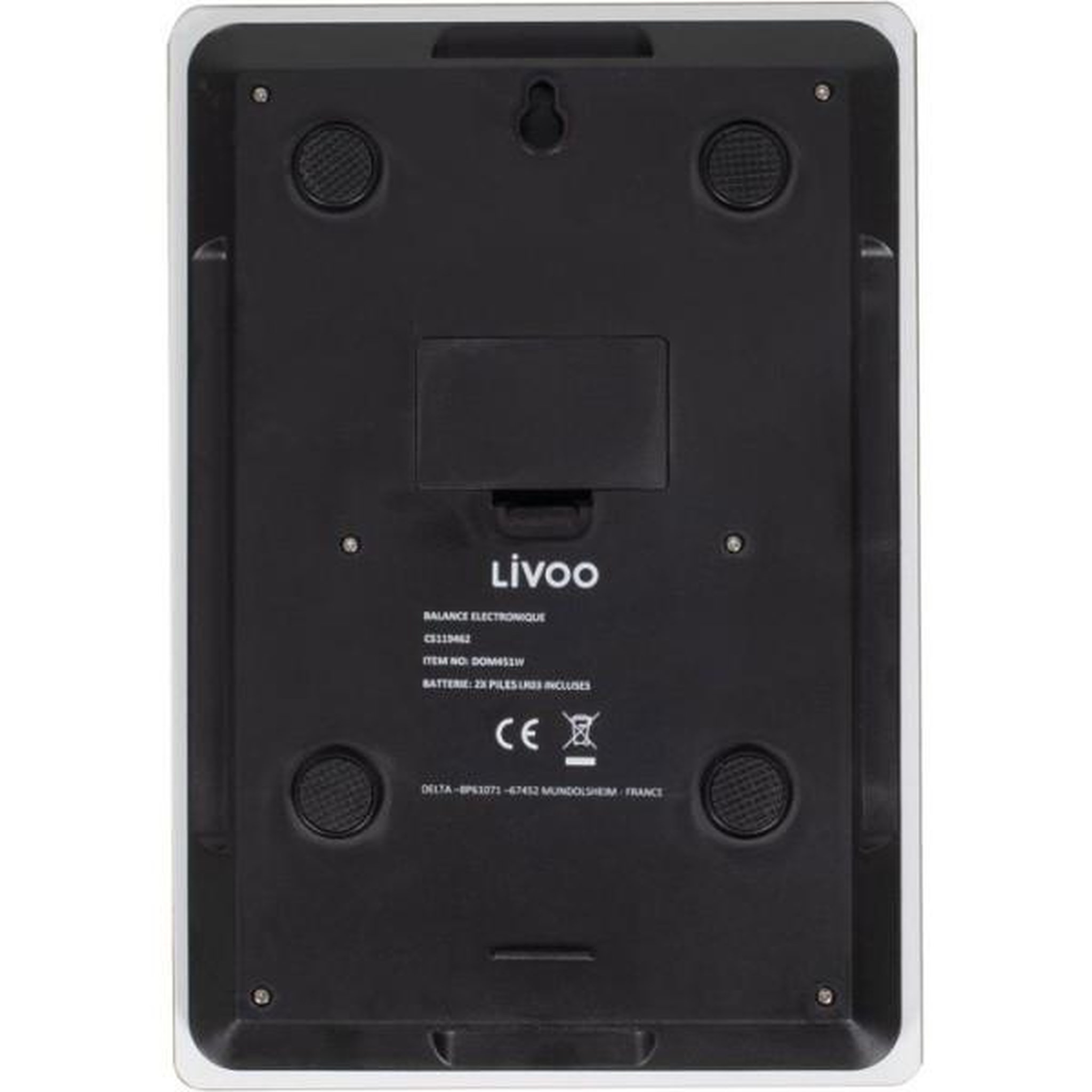 Voir la diapositive 3 : LIVOO Balance de Cuisine Electronique de Precision  - LIVOO - DOM451W - Plateau en verre - 5 kg - Ultra slim