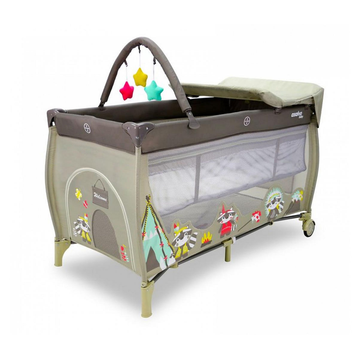 Asalvo Lit de voyage Complet Raccoon