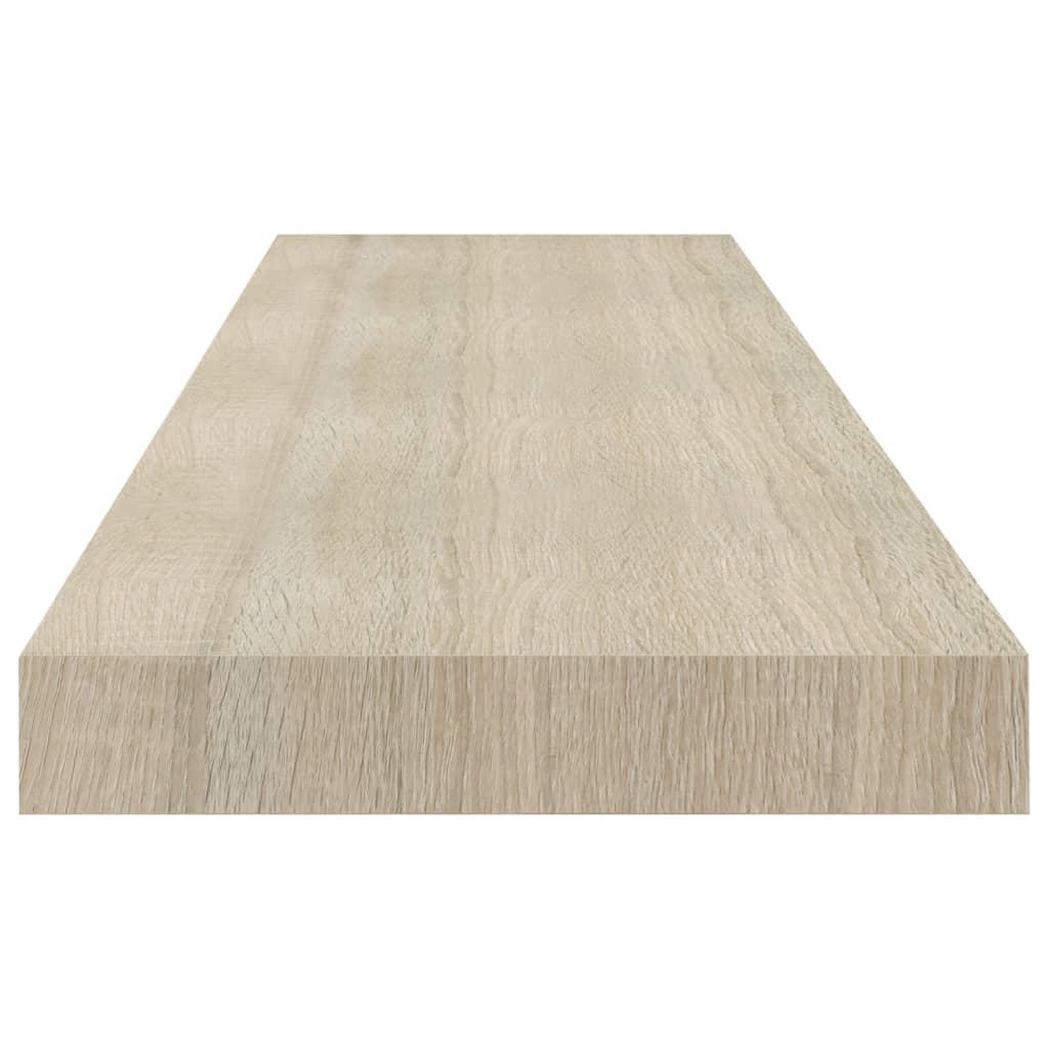 Voir la diapositive 5 : VIDAXL Etageres murales flottantes 2 pcs chene 90x23,5x3,8 cm MDF