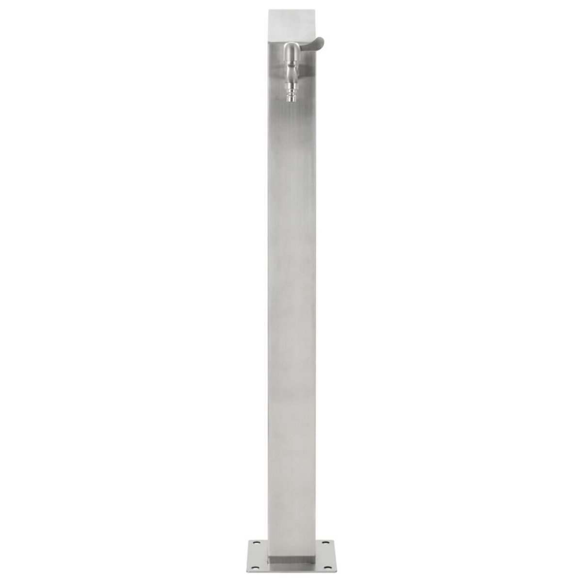 VIDAXL Colonne a eau de jardin carree Acier inoxydable 95 cm