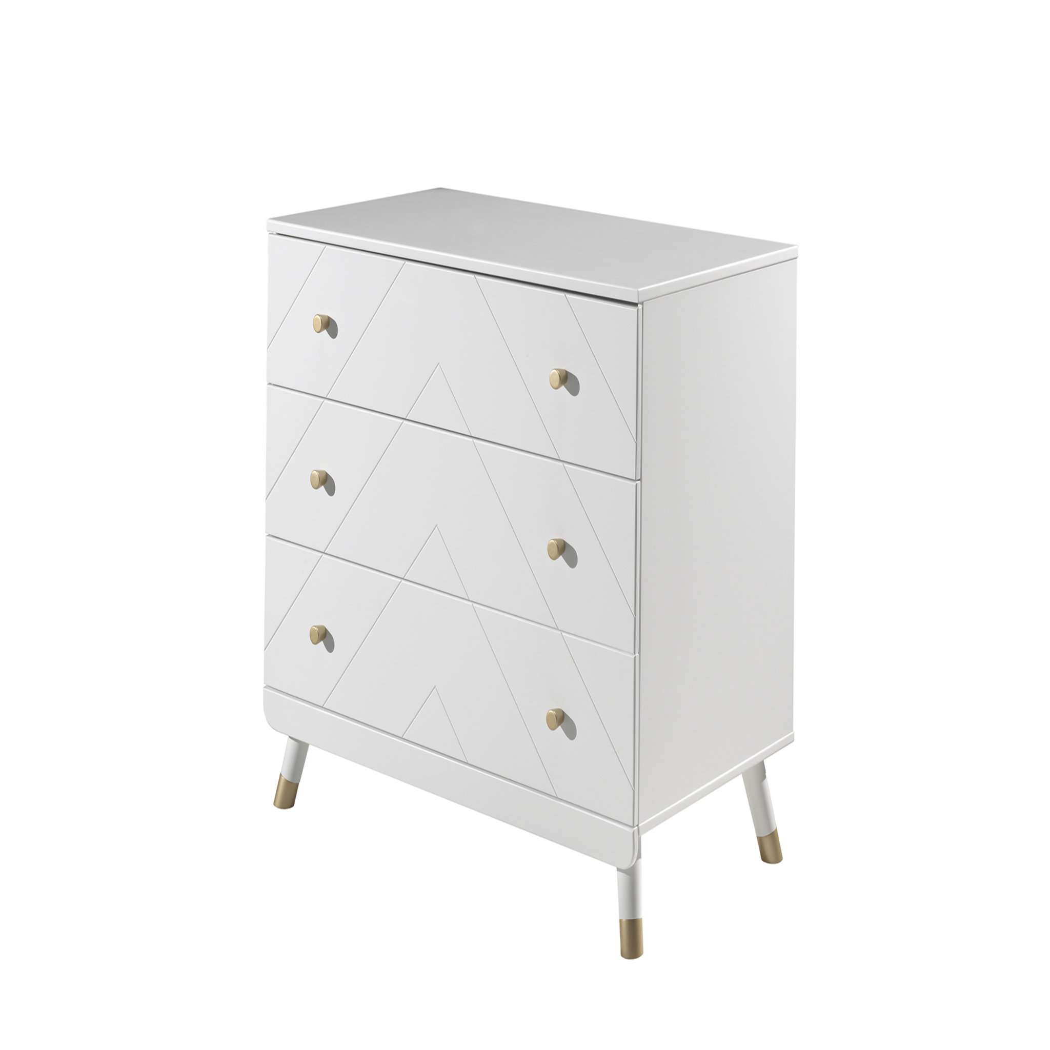 Voir la diapositive 2 : Commode 3 tiroirs L100cm EMMY