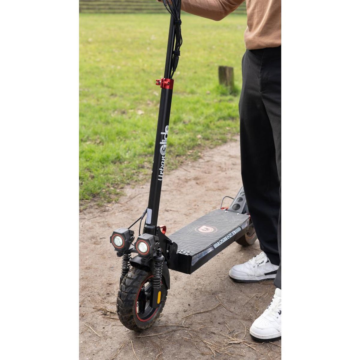 URBANGLIDE Trottinette Électrique UrbanGlide eCross ONE RED – 48V 10,4Ah – Autonomie 50km – Tout-Terrain