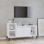 Voir la diapositive 1 : VIDAXL Meuble TV Blanc 100x35x55 cm Bois d'ingenierie
