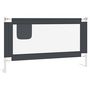 Voir la diapositive 2 : VIDAXL Barriere de securite de lit d'enfant Gris fonce 140x25 cm Tissu