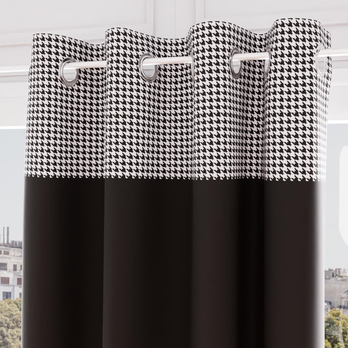 SOLEIL D'OCRE Rideau à oeillets en coton 135x250 cm VICTORIA, par Soleil d'Ocre