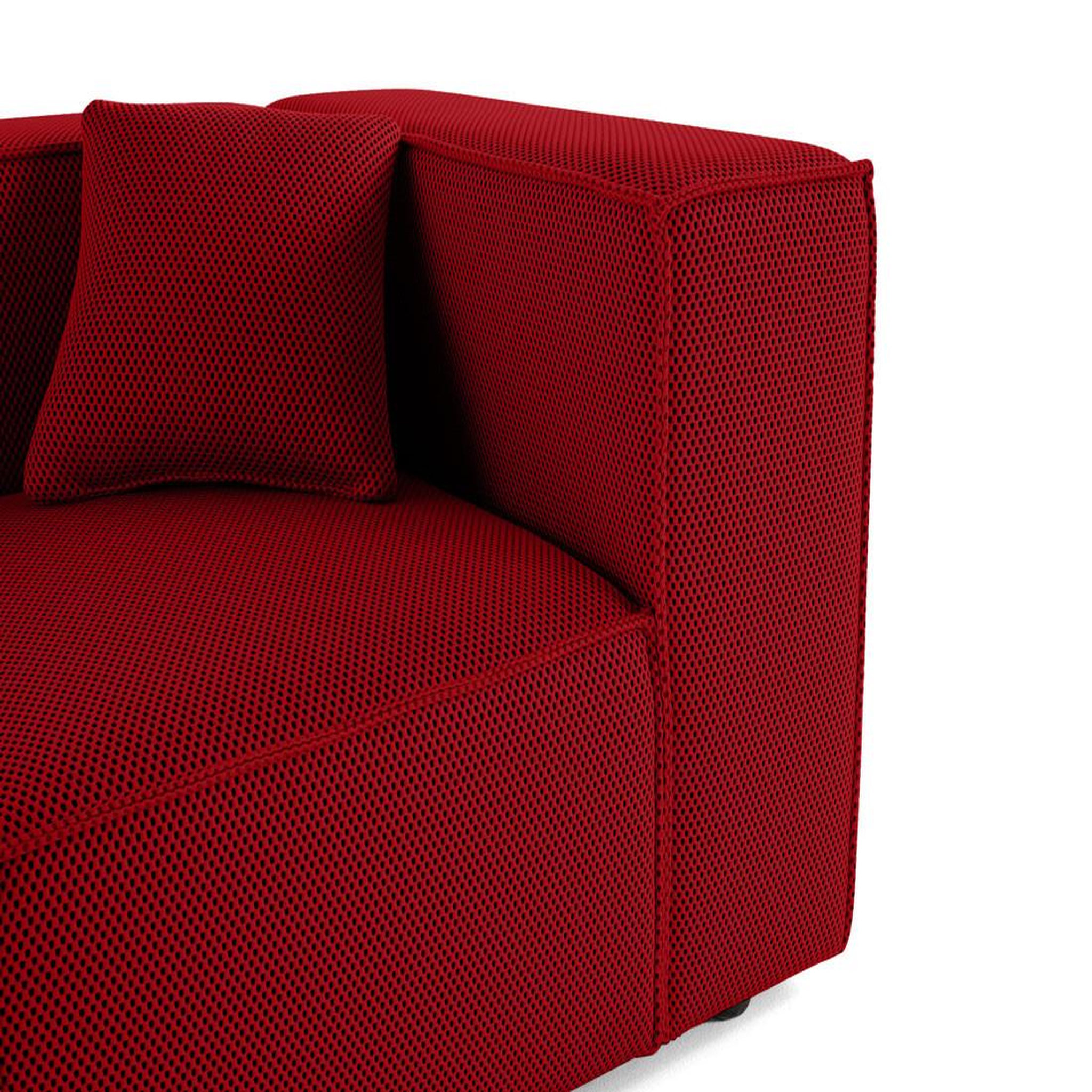 Voir la diapositive 6 : LISA DESIGN Arty - module d'assise droit - en tissu mailles 3d
