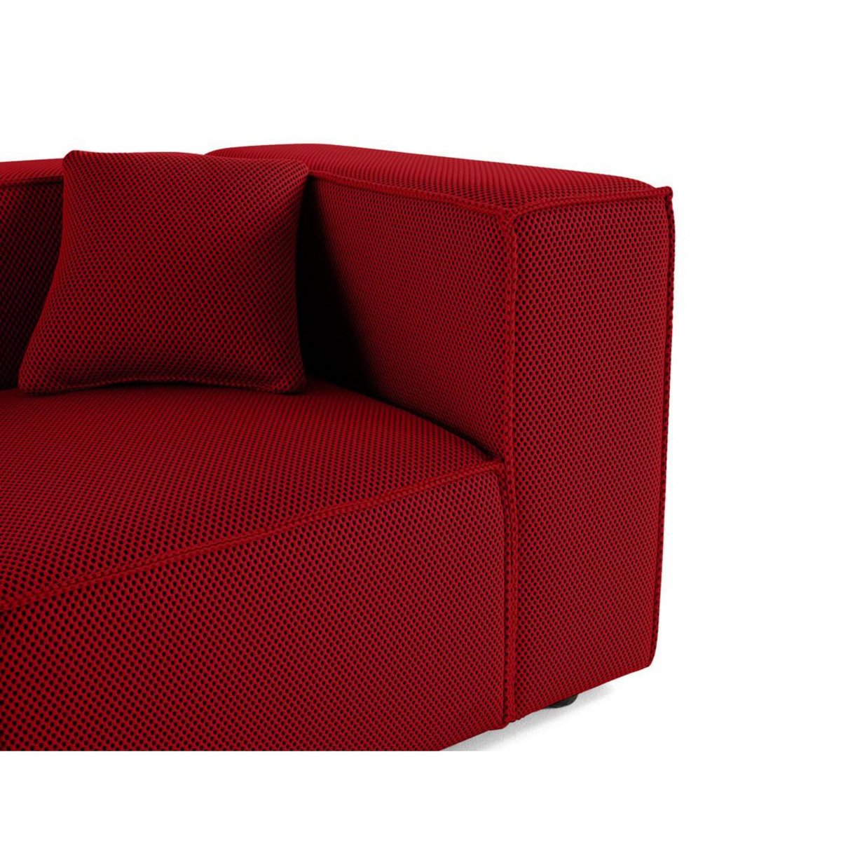 LISA DESIGN Arty - module d'assise droit - en tissu mailles 3d