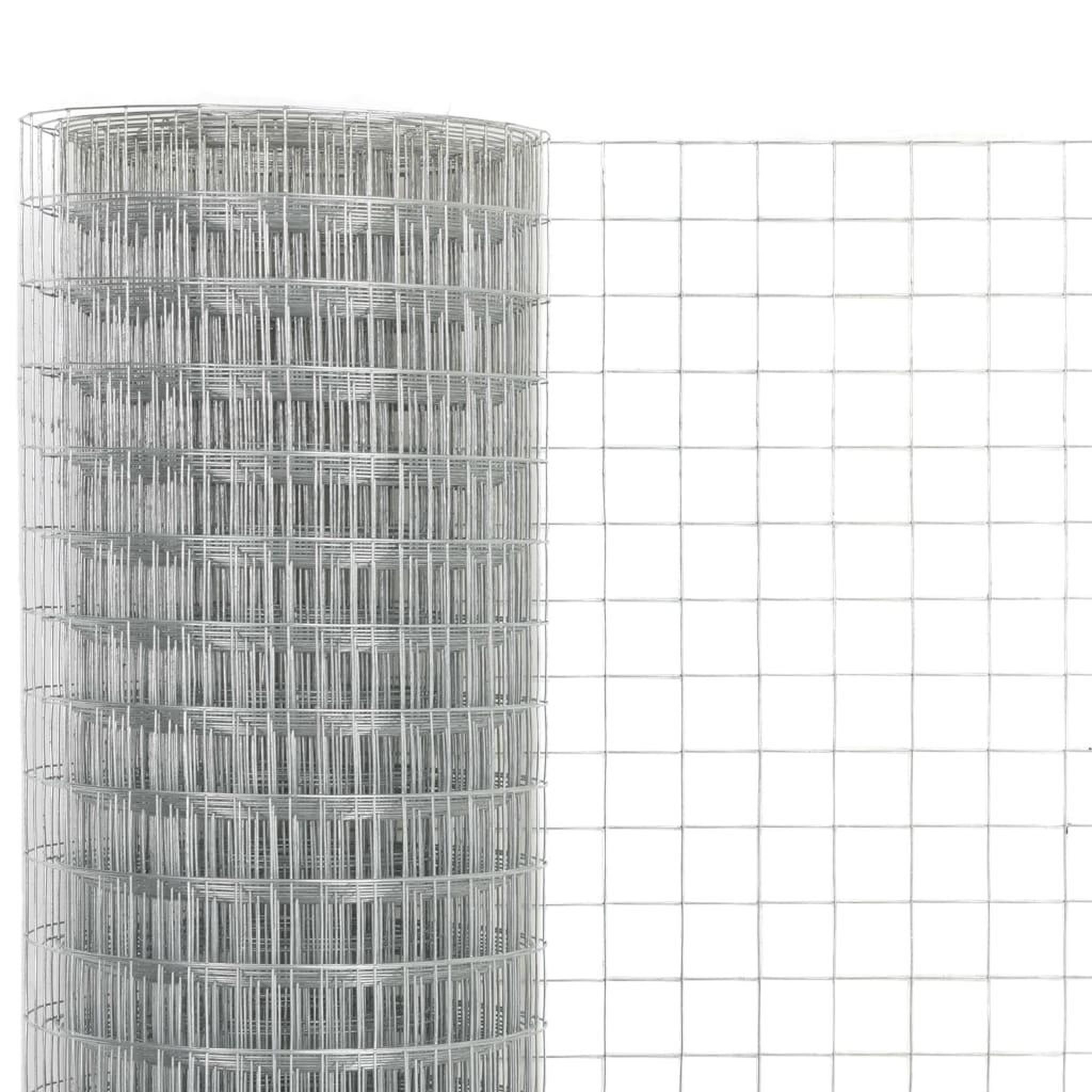 Voir la diapositive 3 : VIDAXL Grillage pour voliere acier galvanise 25x0,5 m argente