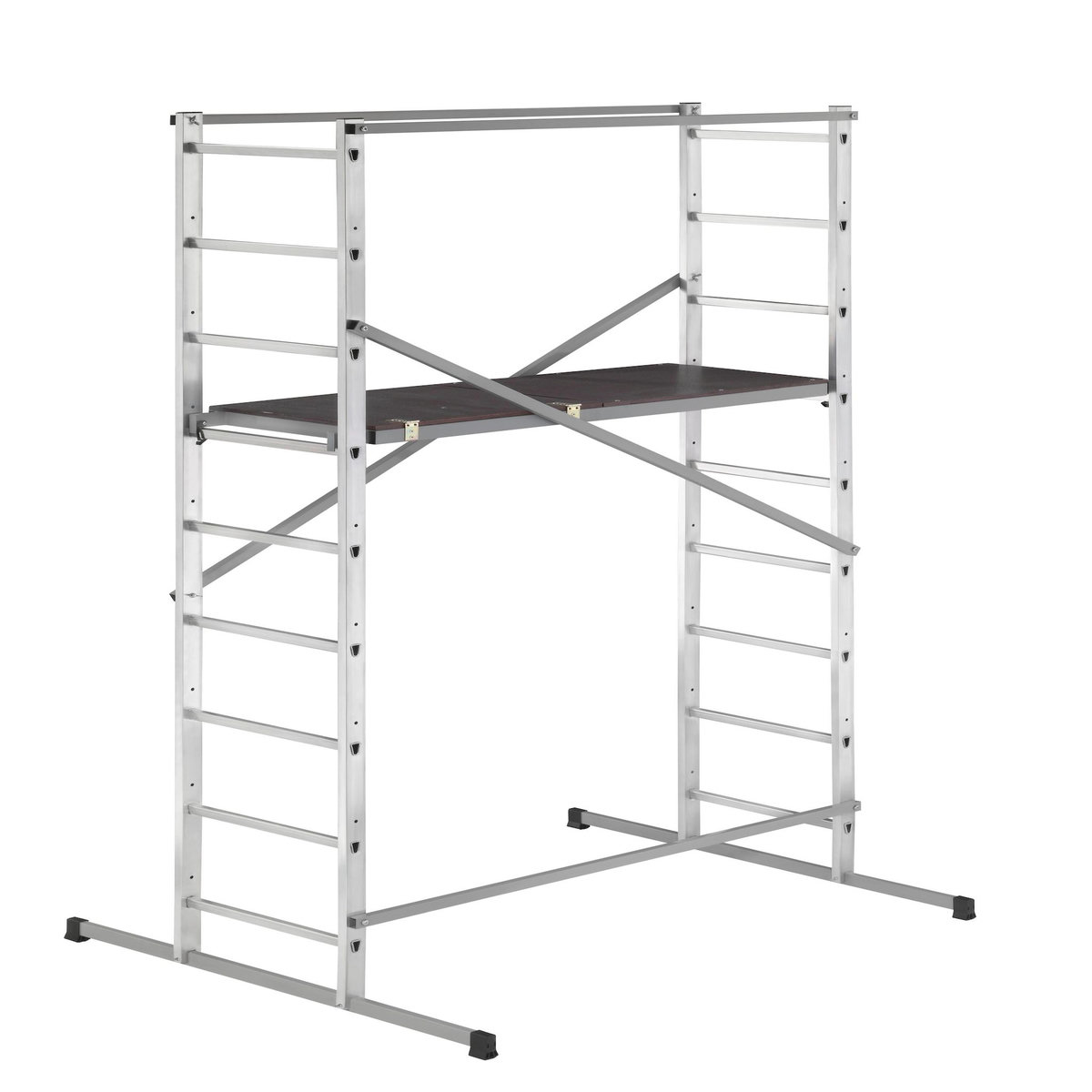 HAILO Echafaudage roulant d'escalier 4m en aluminium - HOBBYSTEP H4