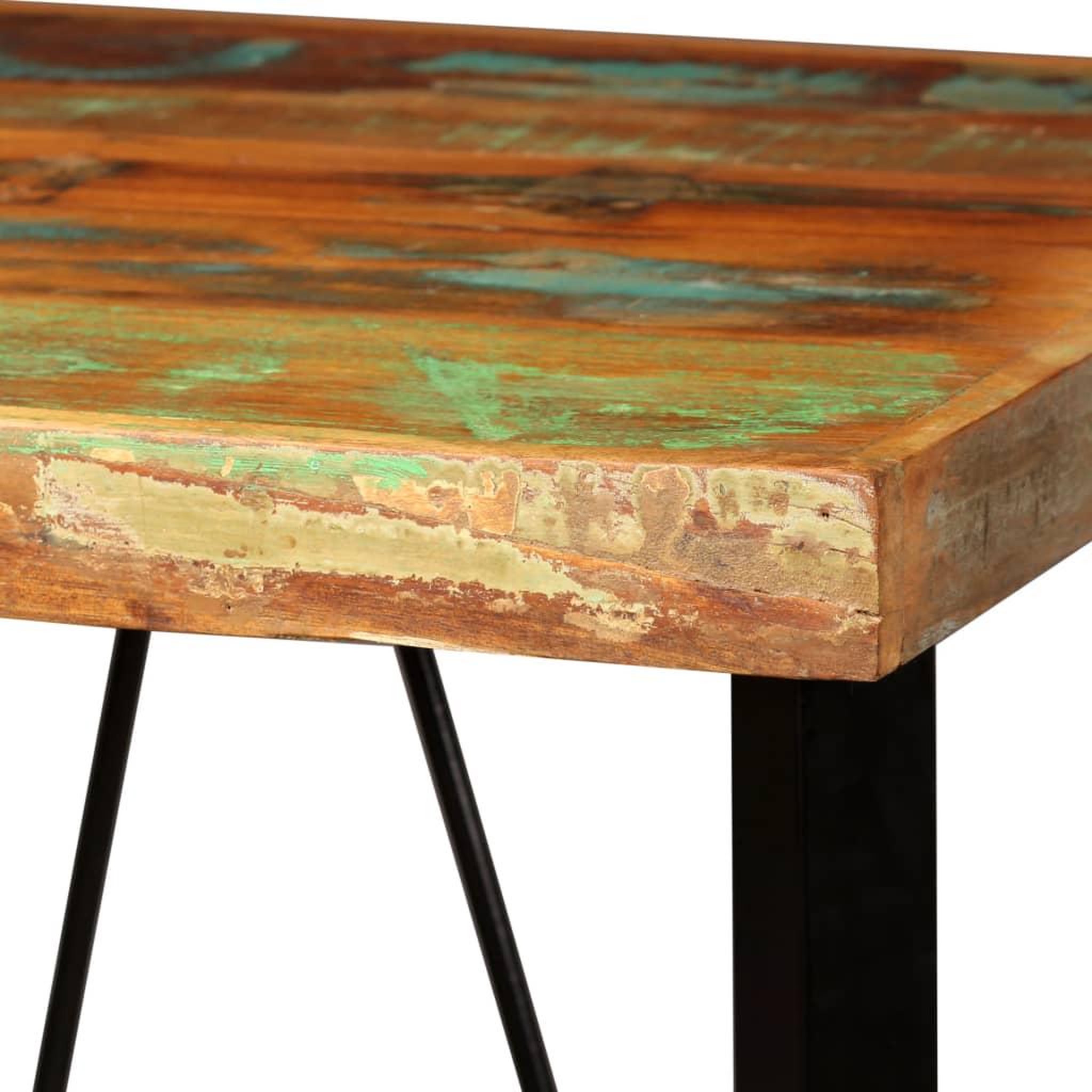Voir la diapositive 4 : VIDAXL Table de bar Bois de recuperation massif 60x60x107 cm