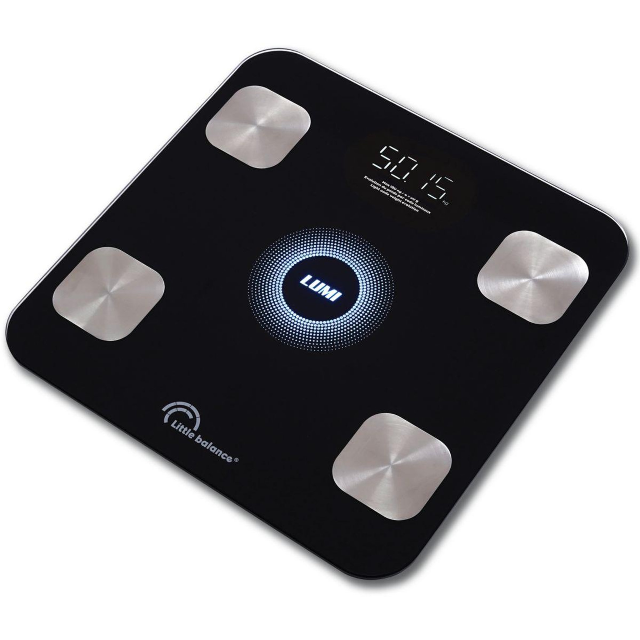 Voir la diapositive 2 : LITTLE BALANCE Pèse personne connecté I- LUMI 8861