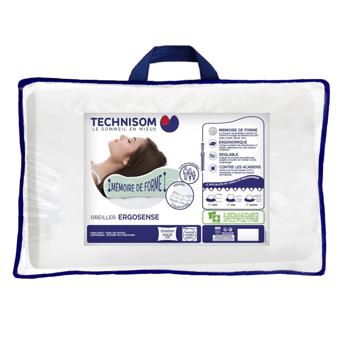 Oreiller ergonomique ERGOSENSE