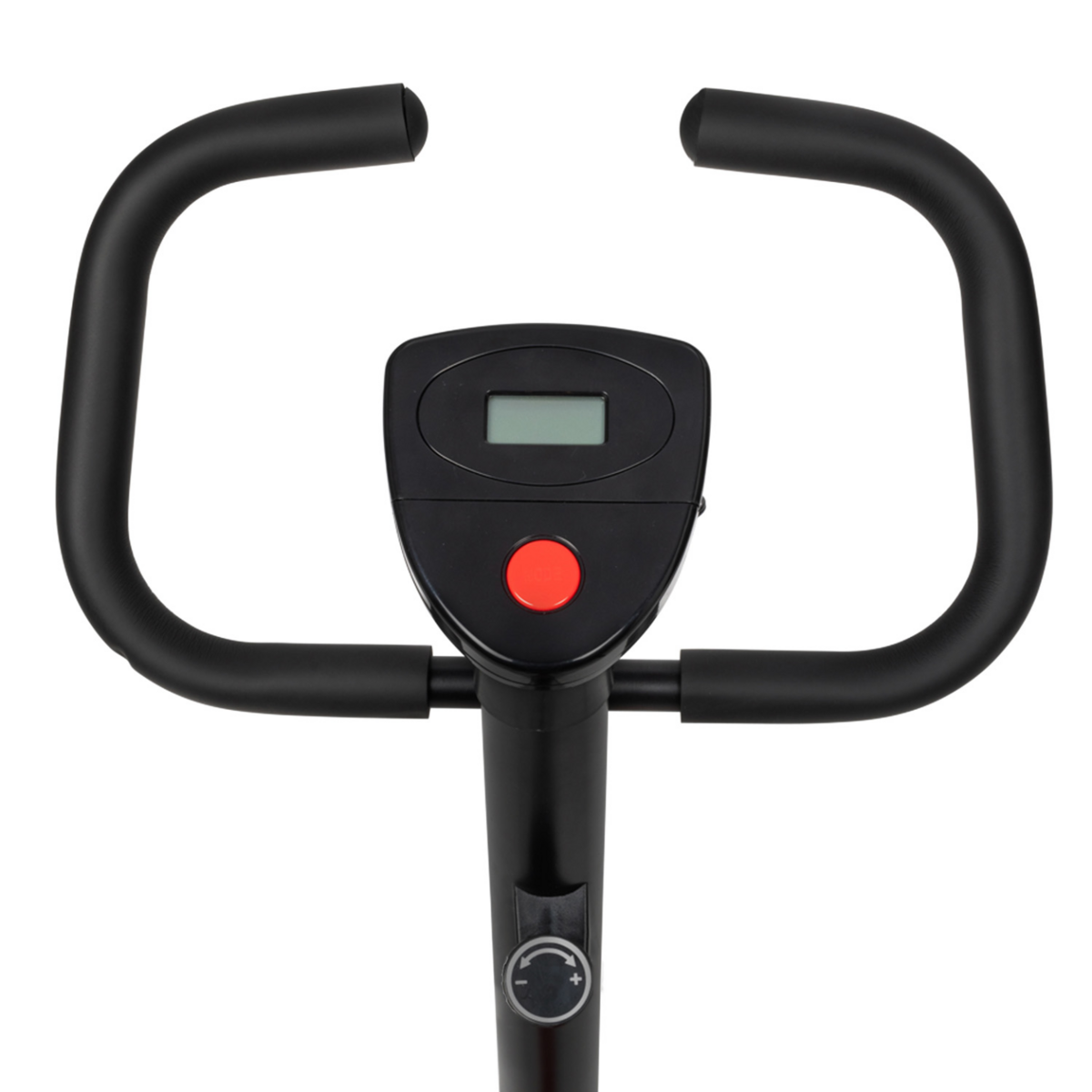 ID MARKET Vélo d'appartement à résistance réglable, selle ajustable et écran LCD multifonction