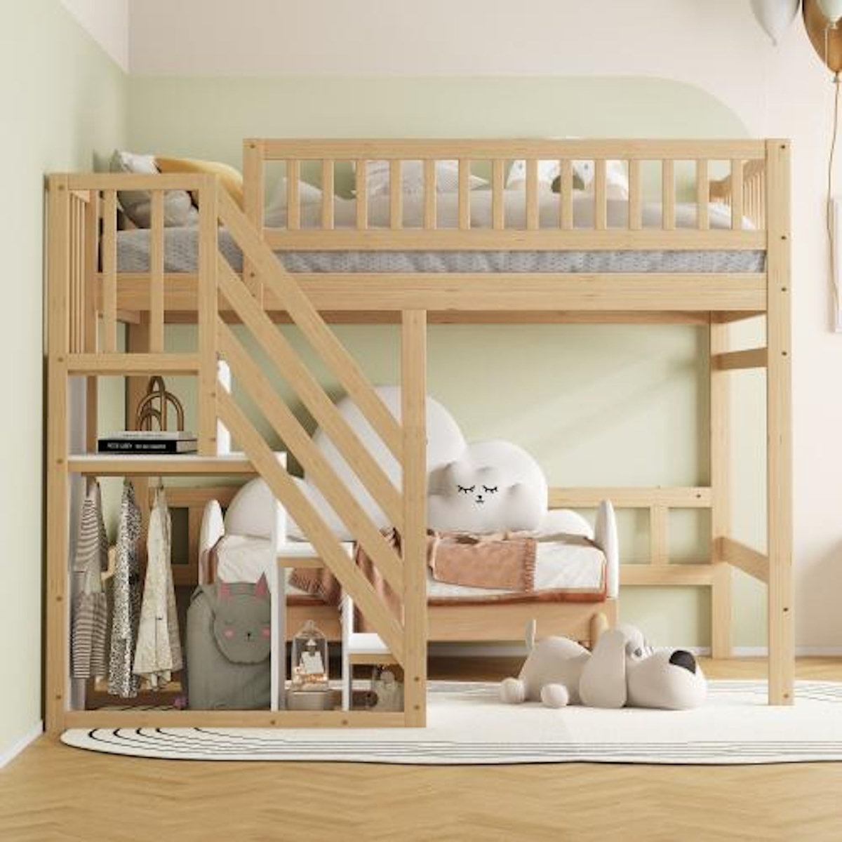 MERAX Lit mezzanine enfant